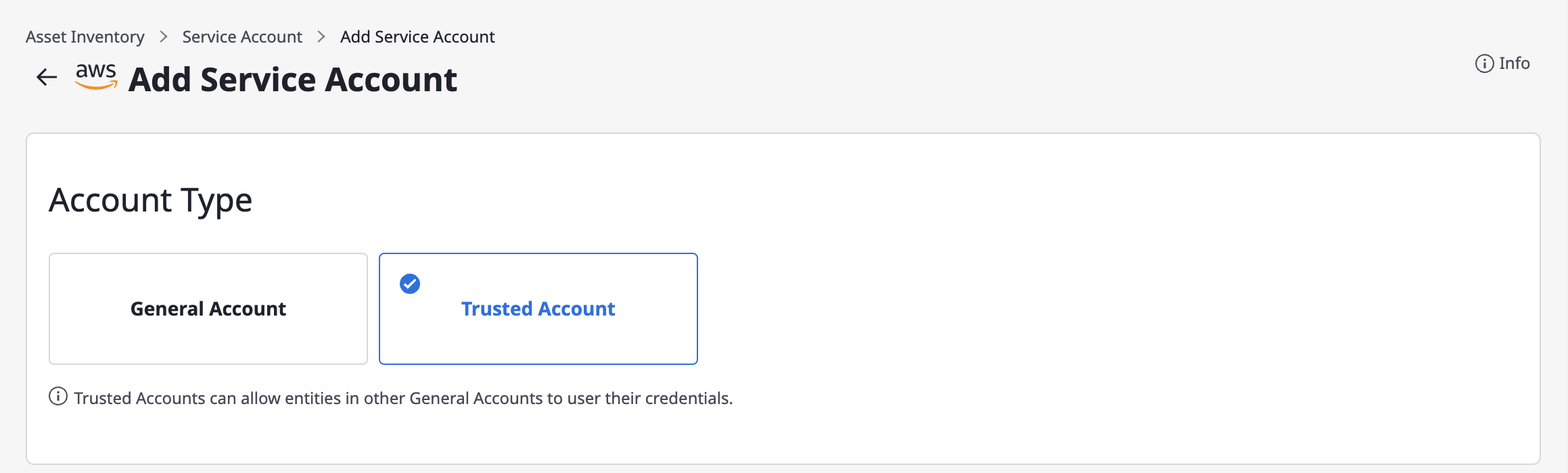 service-account-select-trusted-accout